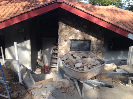 the stone on the front of the casita turned out nice too